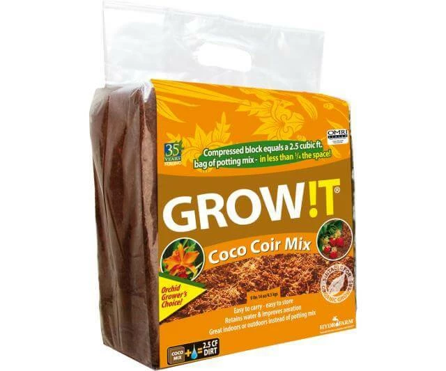Best deal 🛒 GROW!T | Organic Coco Coir | Brick | 2.5CF Planting & Watering 🎉 1 GROW!T | Organic Coco Coir | Brick | 2.5CF Planting & Watering