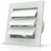 Ventilation & CO2 AC Infinity | Wall Mount Duct Shutter | 4-Inch, White Steel