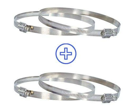 Brand new ⌛ Happy Hydro Worm Gear Ducting Clamps (4 Pack) Ventilation & CO2 ❤️ 1 Happy Hydro Worm Gear Ducting Clamps (4 Pack) Ventilation & CO2