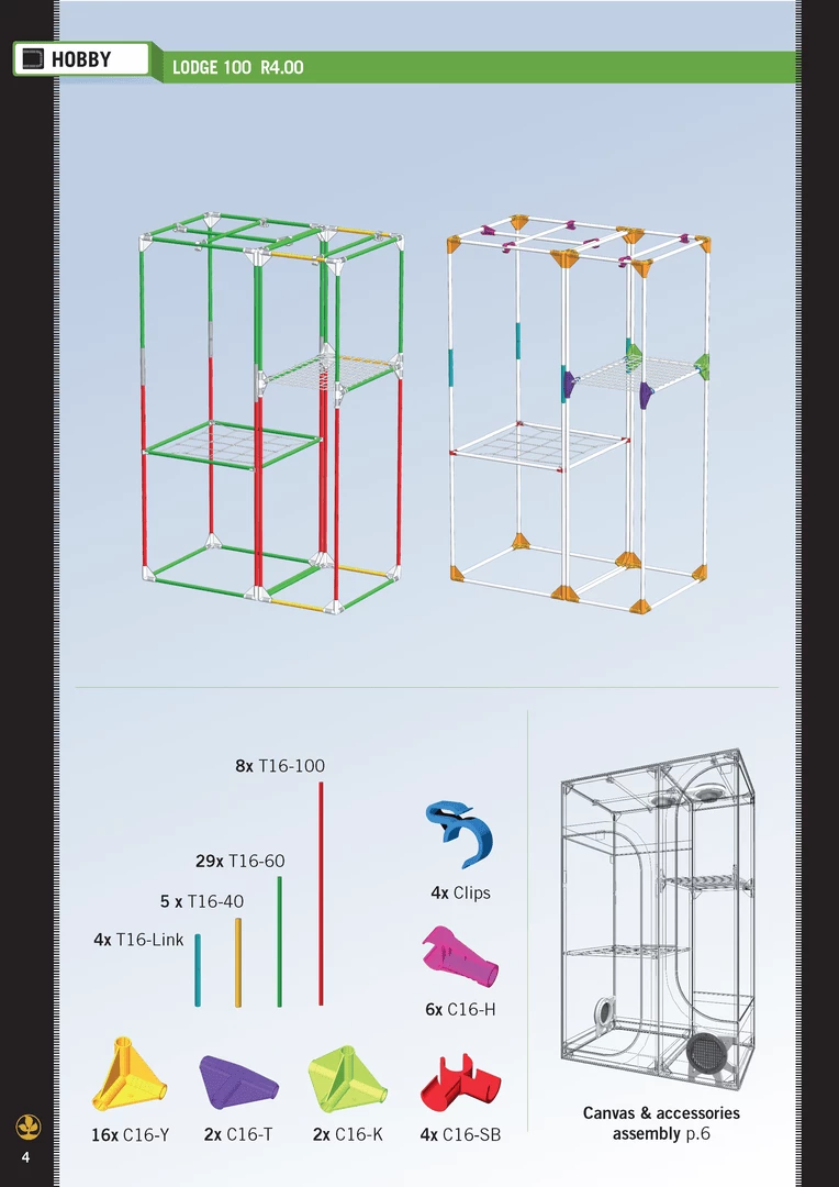 Outlet ๐งจ Your Grow Room Secret Jardin Lodge 160 V4.0 (5 1/4' X 4' X 6 2/3') ๐ 6 Your Grow Room Secret Jardin Lodge 160 V4.0 (5 1/4' X 4' X 6 2/3')