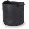 Happy Hydro 5-Gallon Fabric Pots W/Handles (5-Pack) Black 10H X 12D Planting & Watering