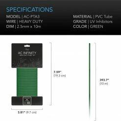 AC Infinity | Soft Rubberized Twist Ties | 10M Planting & Watering