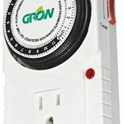 Grow1 Your Grow Room 120V Single Outlet Mechanical Timer