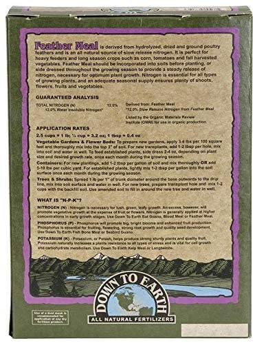 Brand new ๐ Down To Earth Feather Meal - 5 Lb ๐ 2 Down To Earth Feather Meal - 5 Lb