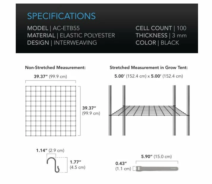 Cheap ๐ AC Infinity | Grow Tent Trellis Flex Netting | 5' X 5' Planting & Watering ๐งจ 2 AC Infinity | Grow Tent Trellis Flex Netting | 5' X 5' Planting & Watering