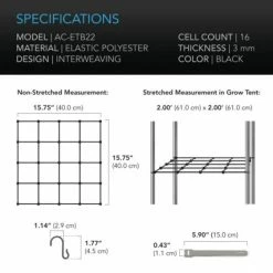 Best deal ๐ AC Infinity | Grow Tent Trellis Flex Netting | 2โ X 2' ๐ 14 AC Infinity | Grow Tent Trellis Flex Netting | 2โ X 2'