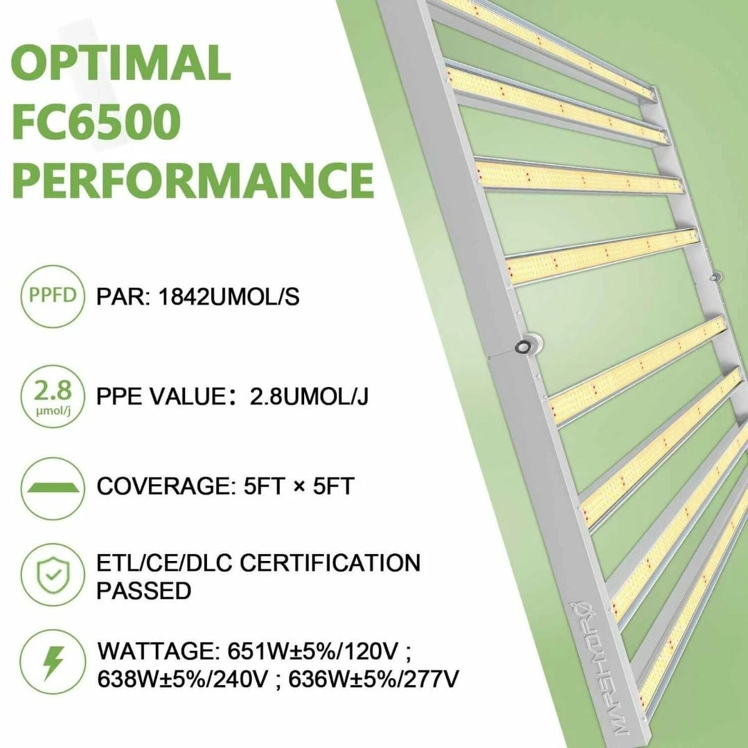 Brand new ๐ฅฐ Mars Hydro | FC 6500 LED GROW LIGHT | 730W | 5โ X 5โ ๐ 5 Mars Hydro | FC 6500 LED GROW LIGHT | 730W | 5โ X 5โ
