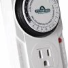 Autopilot Analog Grounded Timer, 1725W, 15A, 15 Minute On/Off, 24 Hour Grow Lights