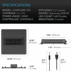 Discount 🌟 AC Infinity | Ionboard S33 Full Spectrum Grow Light | 240W | 3’ X 3’ ✔️ 13 AC Infinity | Ionboard S33 Full Spectrum Grow Light | 240W | 3’ X 3’