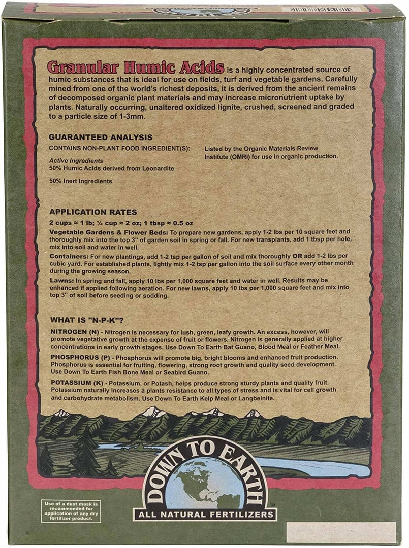 Brand new ✔️ Down To Earth Granular Humic Acid - 5 Lb 🤩 2 Down To Earth Granular Humic Acid - 5 Lb