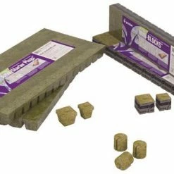 Grodan A-OK | Seed & Clone Rockwool Cubes | 2" X 2" | Sheet Of 50 Planting & Watering