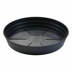 Grow1 16" Premium Black Injection Pot Saucers (5-Pack) Planting & Watering