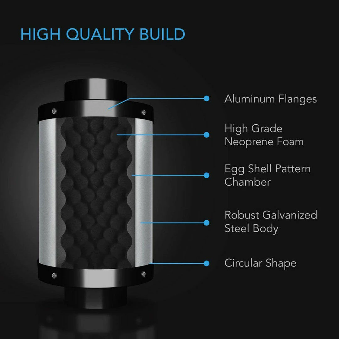 Flash Sale 💯 AC Infinity Your Grow Room Inline Duct Fan Silencer, 4-Inch 😉 3 AC Infinity Your Grow Room Inline Duct Fan Silencer, 4-Inch