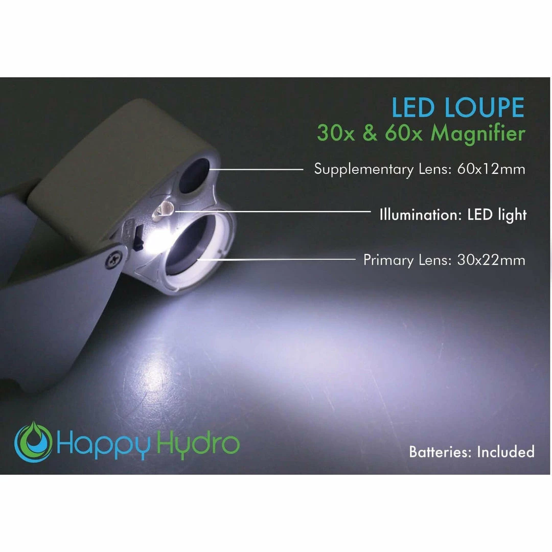 Outlet 🎁 Happy Hydro Harvest & Essentials LED Magnifying Loupe With Light (30x & 60x Zoom) 🔔 3 Happy Hydro Harvest & Essentials LED Magnifying Loupe With Light (30x & 60x Zoom)