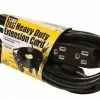HydroFarm 3 Outlet Power Strip / Heavy Duty Extension Cord | 120V | 12'