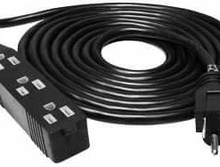 HydroFarm 3 Outlet Power Strip / Heavy Duty Extension Cord | 120V | 25'