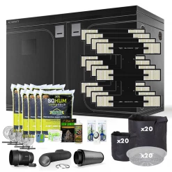 Happy Hydro Beginner Complete Grow Tent Kit | HLG Blackbird | 8’ X 8’ Grow Tent Kits