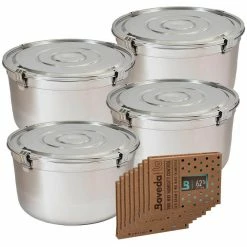 FreshStor® CVault Bud Storage | 50 Liter | 4 Pack Harvesting Supplies