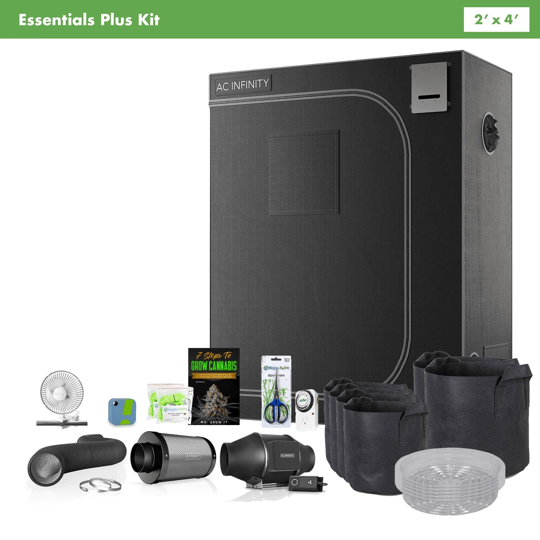 Outlet 🎁 Happy Hydro 'The Essentials Plus' | AC Infinity Tent & Ventilation | 2' X 4' Grow Tent Kits 👍 1 Happy Hydro 'The Essentials Plus' | AC Infinity Tent & Ventilation | 2' X 4' Grow Tent Kits