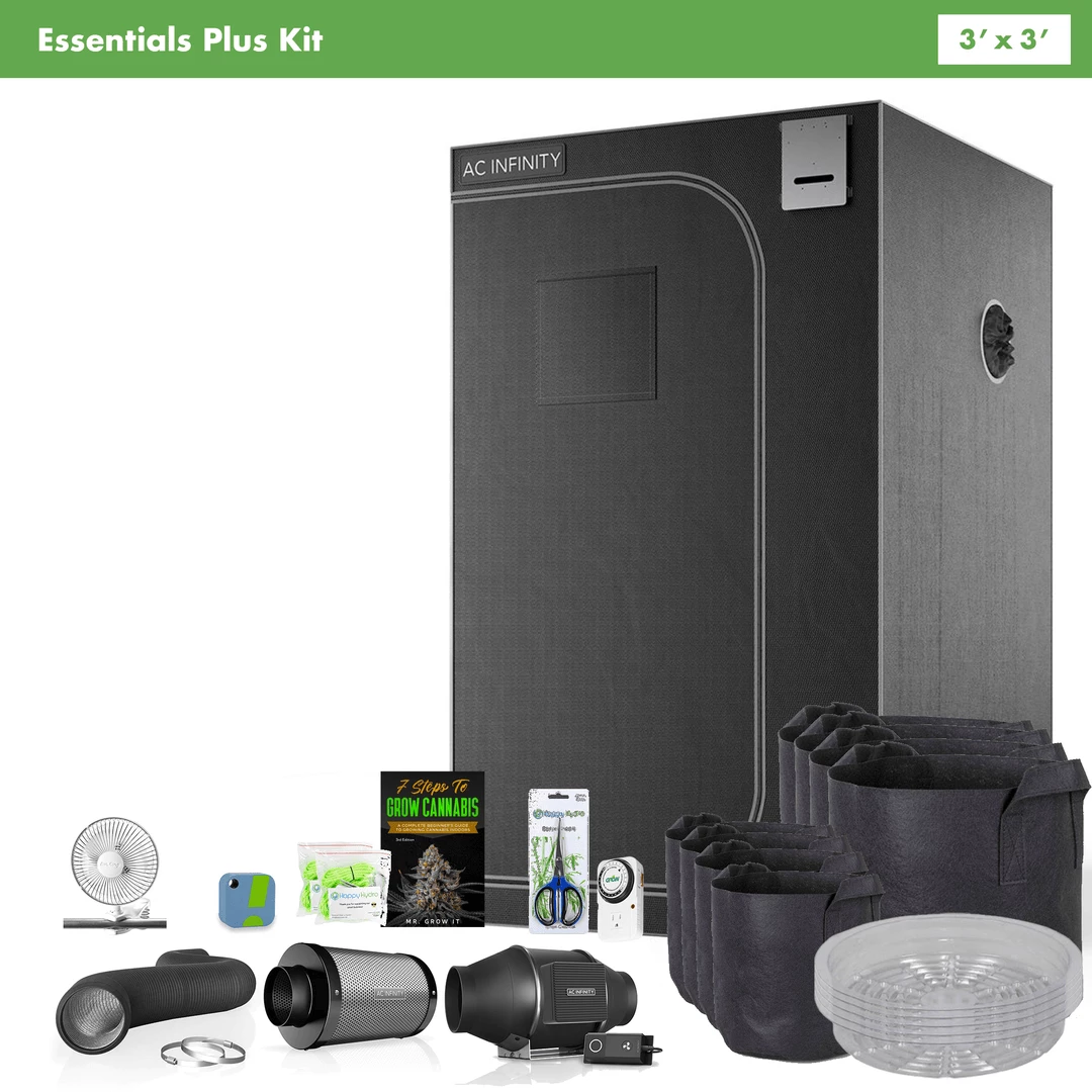 Wholesale ๐ Happy Hydro 'The Essentials Plus' | AC Infinity Tent & Ventilation | 3' X 3' Grow Tent Kits ๐งจ 1 Happy Hydro 'The Essentials Plus' | AC Infinity Tent & Ventilation | 3' X 3' Grow Tent Kits