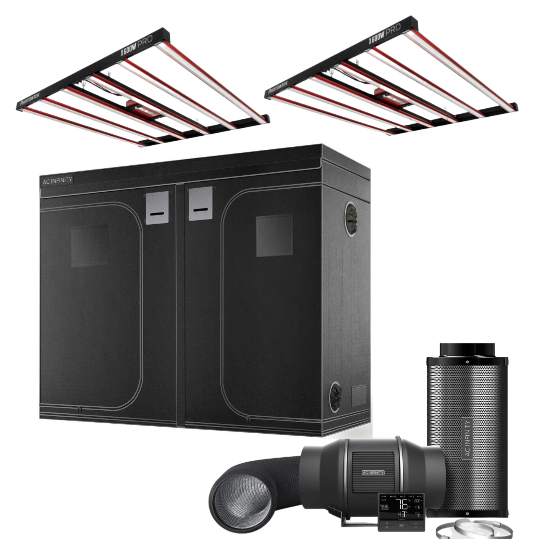 Discount 🤩 Happy Hydro 'The Essentials' Grow Kit | PhotonTek 600W PRO LED Light | AC Infinity Tent & Ventilation | 5’ X 10’ 👍 1 Happy Hydro 'The Essentials' Grow Kit | PhotonTek 600W PRO LED Light | AC Infinity Tent & Ventilation | 5’ X 10’