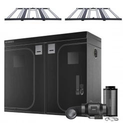 Happy Hydro 'The Essentials' Grow Kit | ROI-E680S LED Light | AC Infinity Tent & Ventilation | 4โ X 8โ