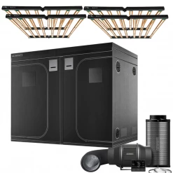 Happy Hydro 'The Essentials' Grow Kit | ROI-E720 LED Light | AC Infinity Tent & Ventilation | 10’ X 10’ Grow Tent Kits