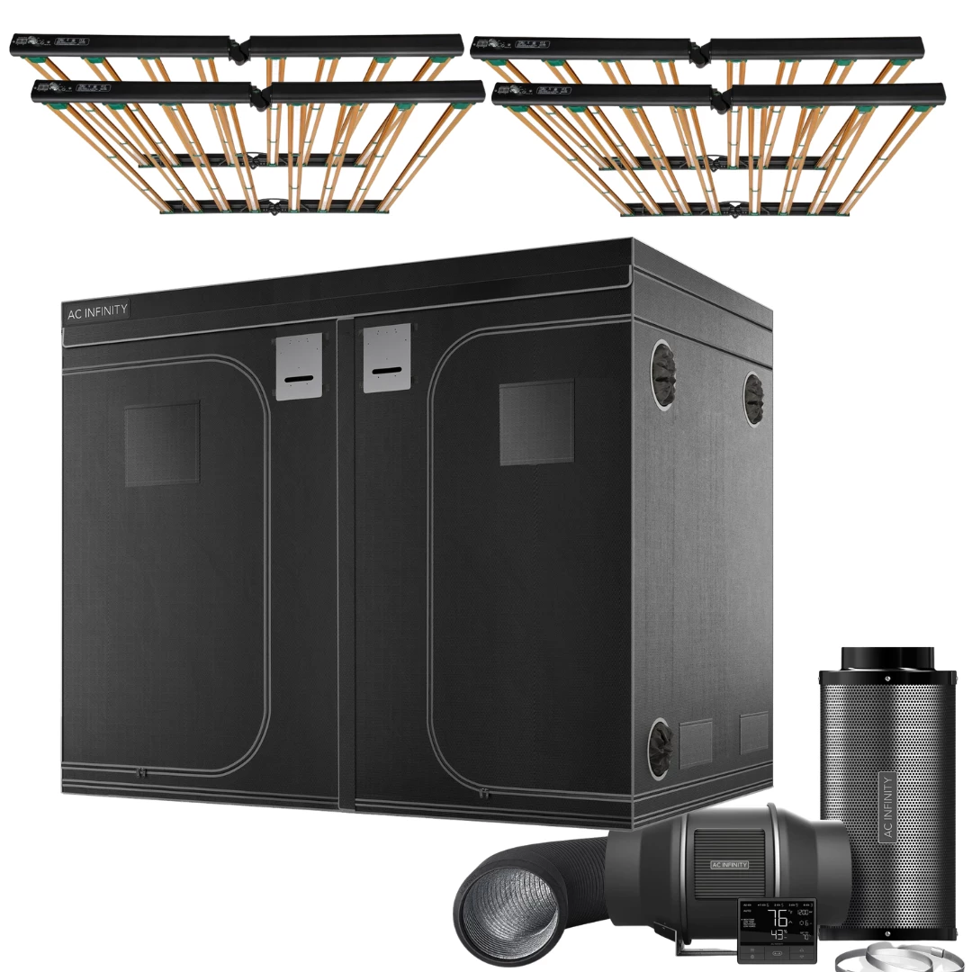 Outlet ⌛ Happy Hydro 'The Essentials' Grow Kit | ROI-E720 LED Light | AC Infinity Tent & Ventilation | 10’ X 10’ Grow Tent Kits 😉 1 Happy Hydro 'The Essentials' Grow Kit | ROI-E720 LED Light | AC Infinity Tent & Ventilation | 10’ X 10’ Grow Tent Kits