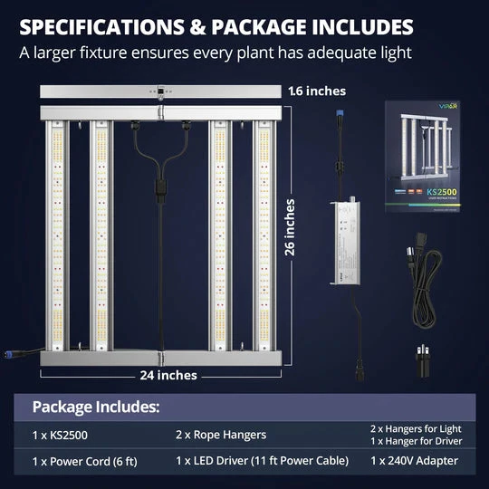 Flash Sale ⭐ ViparSpectra | KS2500 | LED Grow Light Grow Lights ✨ 5 ViparSpectra | KS2500 | LED Grow Light Grow Lights