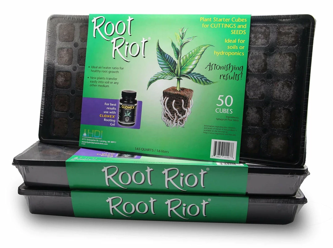 Budget ❤️ Hydrodynamics International Root Riot Tray (50 Cube) Planting & Watering ❤️ 1 Hydrodynamics International Root Riot Tray (50 Cube) Planting & Watering