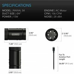 Coupon 🤩 AC Infinity Your Grow Room Raxial S4, Inline Booster Duct Fan W/ Speed Controller, 4-INCH ✔️ 11 AC Infinity Your Grow Room Raxial S4, Inline Booster Duct Fan W/ Speed Controller, 4-INCH