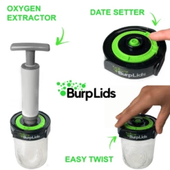 Budget ✔️ BurpLids Harvest & Essentials Burp Lids 4-Pack | Easy Curing | Fits Wide Mouth Mason Jars 👏 8 BurpLids Harvest & Essentials Burp Lids 4-Pack | Easy Curing | Fits Wide Mouth Mason Jars