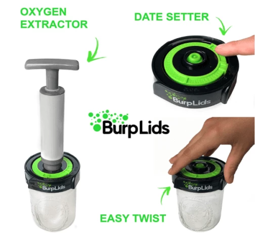 New ❤️ BurpLids Burp Lids 12-Pack | Easy Curing | Fits Wide Mouth Mason Jars Harvest & Essentials 😍 2 BurpLids Burp Lids 12-Pack | Easy Curing | Fits Wide Mouth Mason Jars Harvest & Essentials