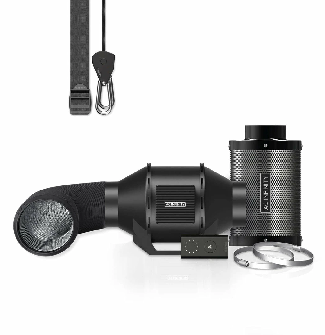 Hot Sale 👍 Your Grow Room AC Infinity | Air Filtration Kit | Cloudline Lite Inline Fan, Carbon Filter, Ducting | 4-Inch 🎁 1 Your Grow Room AC Infinity | Air Filtration Kit | Cloudline Lite Inline Fan, Carbon Filter, Ducting | 4-Inch