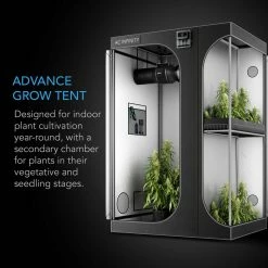 Your Grow Room AC Infinity | CLOUDLAB 632D | 2-in-1 Dual Room Grow Tent | 3' X 2'