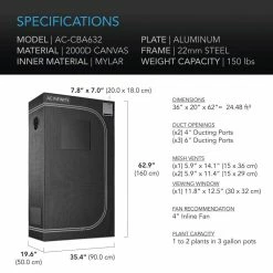 AC Infinity CLOUDLAB 632 Grow Tent | 3' X 2' Your Grow Room