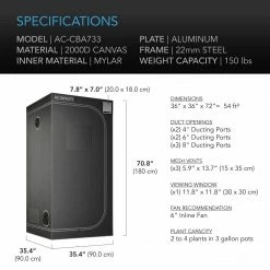 Top 10 🎉 AC Infinity Tent & Ventilation Kit | 3’ X 3’ Grow Tent Kits 🔔 11 AC Infinity Tent & Ventilation Kit | 3’ X 3’ Grow Tent Kits