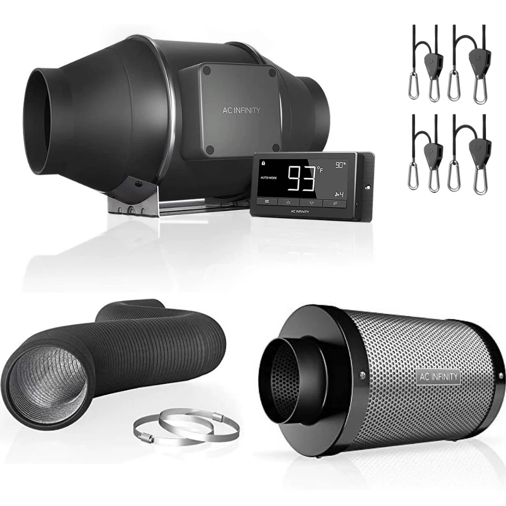 Coupon ❤️ AC Infinity T4 Grow Room Ventilation Package - 4 Inch Your Grow Room 😉 1 AC Infinity T4 Grow Room Ventilation Package - 4 Inch Your Grow Room