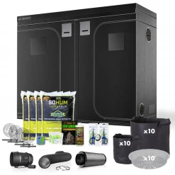Happy Hydro Beginner Grow Tent Kit | Without The Light | 4โ X 8โ