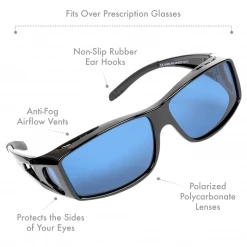 Happy Hydro HPS Grow Room Glasses | UV Blocking | Wear Over Prescription With Microfiber Case