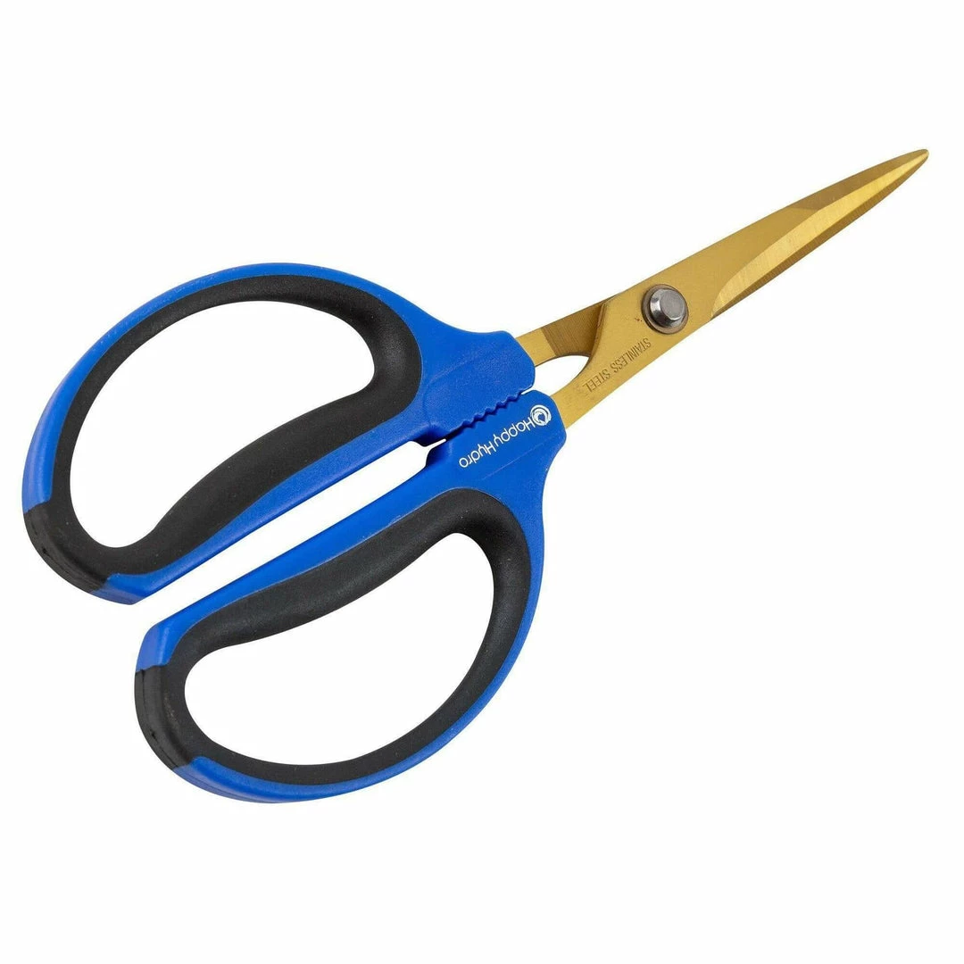 Hot Sale 😉 Happy Hydro 60mm Trimming Scissors - Titanium 🧥 Coated Blades Harvest & Essentials 🔔 1 Happy Hydro 60mm Trimming Scissors - Titanium Coated Blades Harvest & Essentials