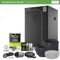 Happy Hydro Grow Tent Kits Beginner Grow Tent Kit | Without The Light | 3’ X 3’