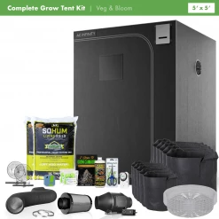 Happy Hydro Beginner Grow Tent Kit | Without The Light | 5’ X 5’