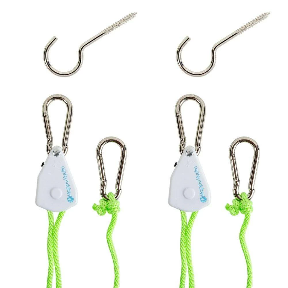 Best deal ⭐ Happy Hydro Ratcheting Light & Equipment Hangers - 1 Pair Your Grow Room ✨ 4 Happy Hydro Ratcheting Light & Equipment Hangers - 1 Pair Your Grow Room