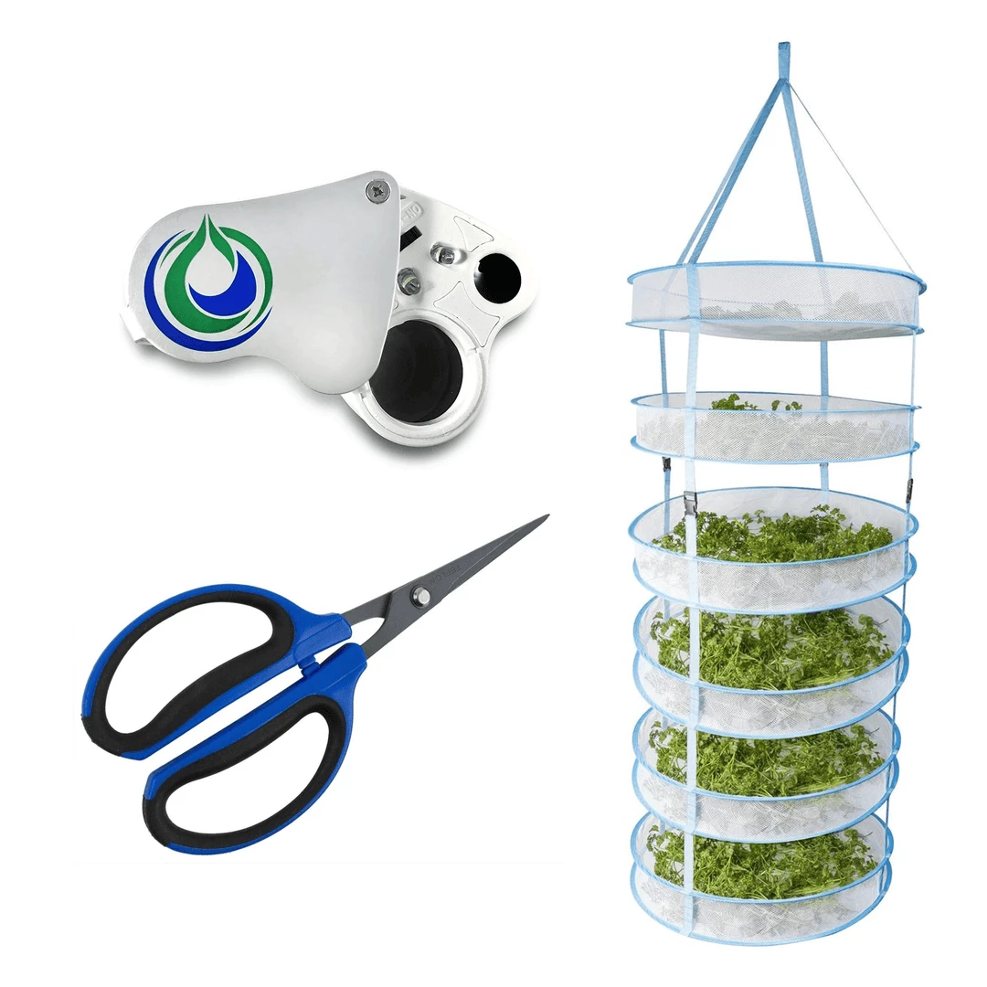 Best Pirce ๐ Harvest & Essentials Happy Hydro | 6 Tier Drying Rack Bundle | Trimming Scissors | 30x/60x LED Loupe ๐คฉ 1 Harvest & Essentials Happy Hydro | 6 Tier Drying Rack Bundle | Trimming Scissors | 30x/60x LED Loupe
