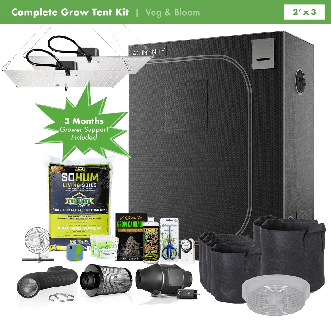 Promo 😍 Happy Hydro Grow Tent Kits Beginner Complete Grow Tent Kit | 2x HLG 100 Rspec LED | 2’ X 3’ 🥰 1 Happy Hydro Grow Tent Kits Beginner Complete Grow Tent Kit | 2x HLG 100 Rspec LED | 2’ X 3’