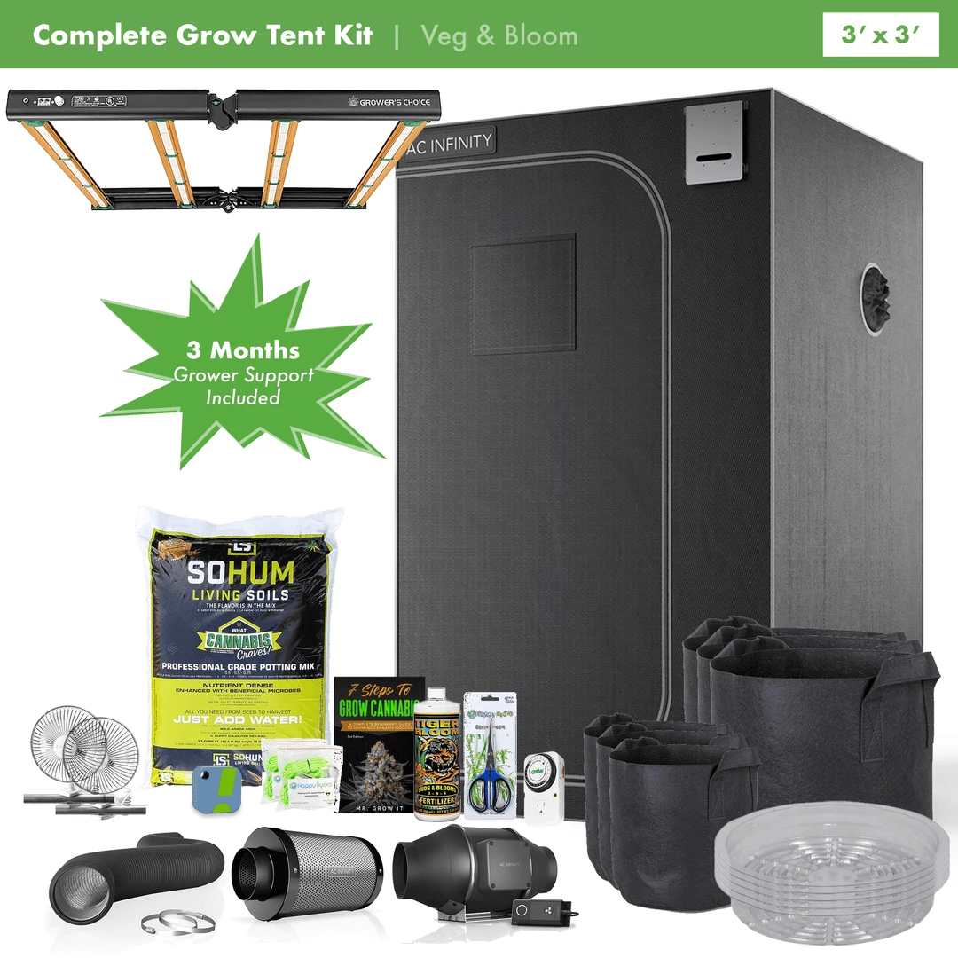 Deals 🥰 Happy Hydro Beginner Complete Grow Tent Kit | Grower's Choice ROI-E420 | 3’ X 3’ Grow Tent Kits ✨ 1 Happy Hydro Beginner Complete Grow Tent Kit | Grower's Choice ROI-E420 | 3’ X 3’ Grow Tent Kits