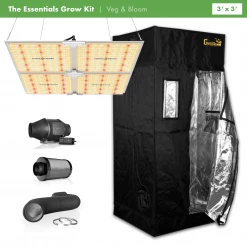 Happy Hydro 'The Essentials' Grow Kit | Spider Farmer LED | Gorilla Grow Tent | AC Infinity Ventilation | 3โ X 3โ