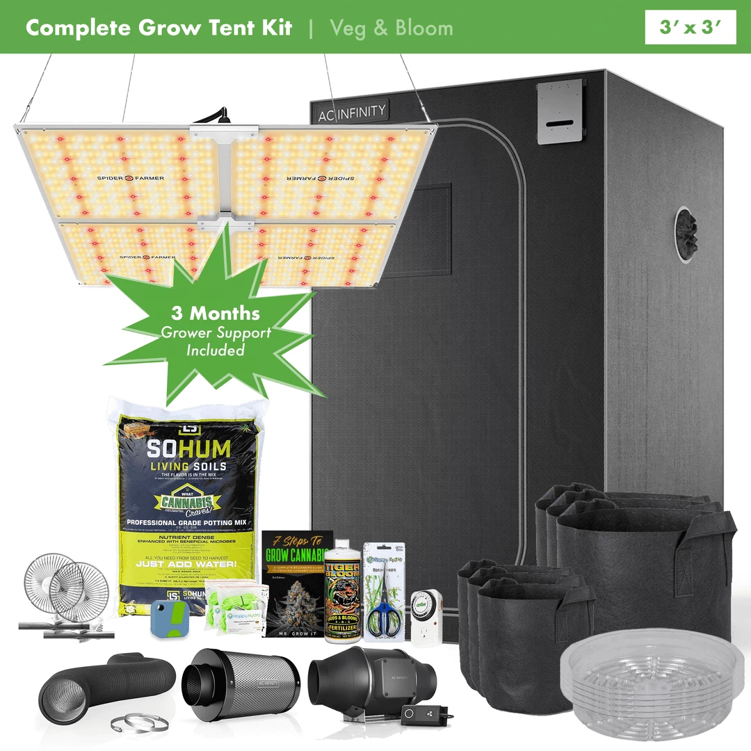 Cheap ๐ฏ Happy Hydro Beginner Complete Grow Tent Kit | Spider Farmer SF-4000 LED | 3โ X 3โ Grow Tent Kits โญ 1 Happy Hydro Beginner Complete Grow Tent Kit | Spider Farmer SF-4000 LED | 3โ X 3โ Grow Tent Kits