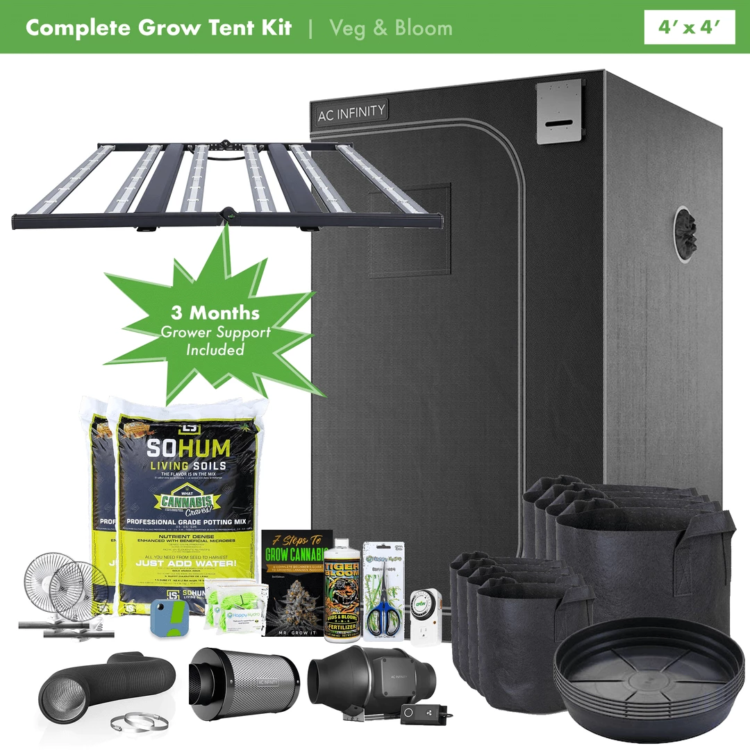 Best Pirce 🤩 Happy Hydro Beginner Complete Grow Tent Kit | Grower's Choice ROI-E680S | 4’ X 4’ Grow Tent Kits 🔥 1 Happy Hydro Beginner Complete Grow Tent Kit | Grower's Choice ROI-E680S | 4’ X 4’ Grow Tent Kits